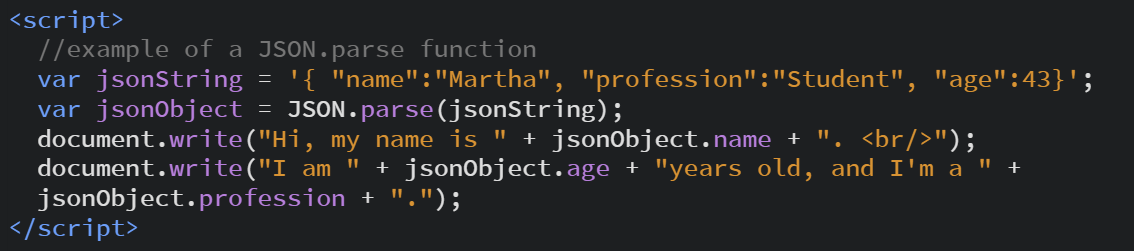 colorful code snippet